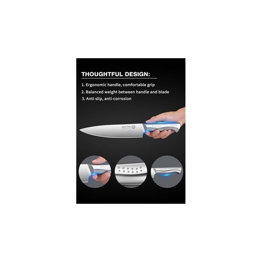 Stainless-Steel-Knife-Set-Kitchen-Knives-Sets-with-Block-14-Pieces-Quality-High-Carbon-Steel-Cutlery-Knife-Block-Set-with-Sharpener Stainless Steel Knife Set: Kitchen Knives Sets with Block - 14 Pieces Quality High Carbon Steel Cutlery Knife Block Set with Sharpener