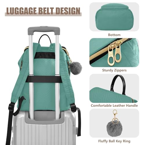 Mochila casual antirrobo para mujer bolso escolar juvenil con estampado de tortuga 4