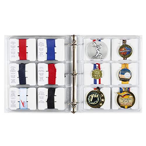 Medal display organizer para guardar medallas militares o deportivas de tamaño grande 7