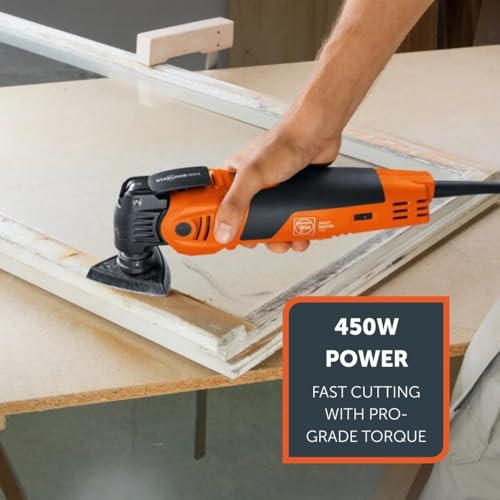 Fein MultiMaster MM 700 Max for Interior Construction and Renovation - Starlock Max Mount, QuickIn System, Constant Speed, Metal Drive Head - 72296863090