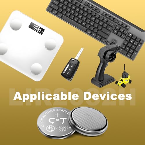 Batería recargable Lir2032h 70mAh 6 piezas 3.7V miniatura 2