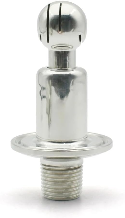 1/2 "NPT External Thread TC 50.5mm 1.5" Three Clip 304 Stainless Steel CIP Cleaning Micro Rotating Spray Ball