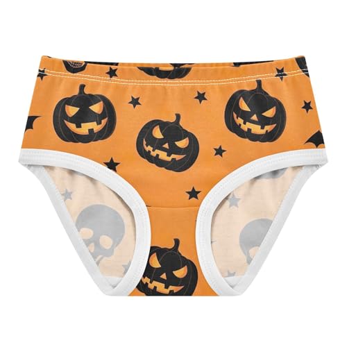 Cotton Toddlers Underwear Floral Halloween Pumpkin Lanterns Skulls Little Girl Panties Animals Underpants Briefs 2t