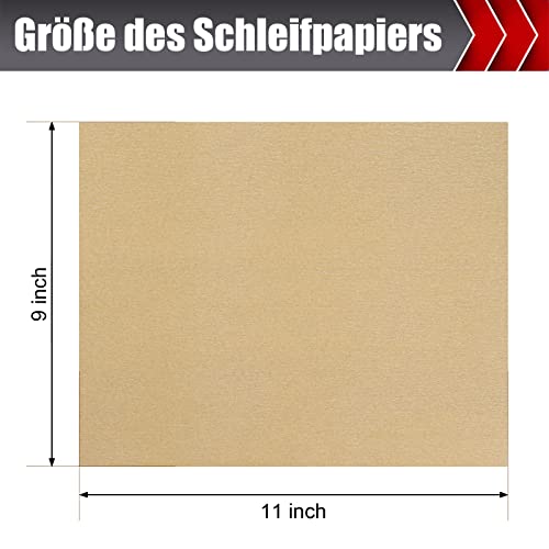 Mojucraft 25 Sheets Professional Sandpaper Set Abrasive Paper Wood Metal Furniture Hand Sander Sandpaper 80/120/150/220/320 Grit Sandpaper Sheets for Cutting - Image 4