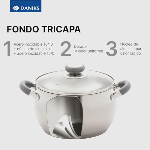 La mejor comparación de Cacerola de acero inoxidable los 5 más buscados. 24 Imagen adicional