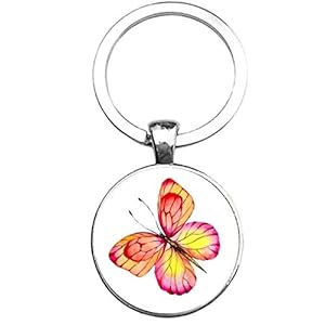 Sleutelhanger Glas – Vlinder