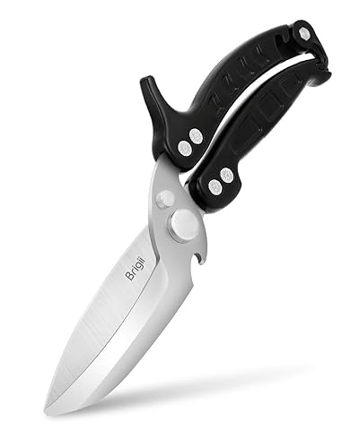 Brigii Kitchen Shear, Stainless Steel Heavy Duty Poultry Shears, Multi-Purpose