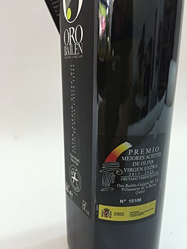 3 Bottles Oro Bailen Family Reserve - Extra Virgin Olive Oil, New Harvest 2017, 17-Ounce / 500 Ml #TOP2