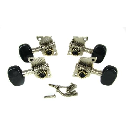Black-Button Open Gear Tuners Cover