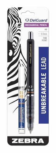 Porte-mine Zebra DelGuard 0,5 mm pour la prise de notes rapide en cours et bureau