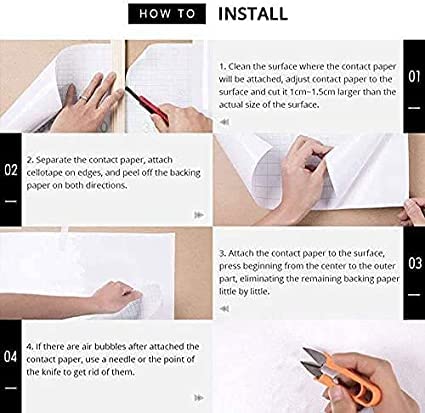 Image of Vinyl Contact Paper Decorative for Cabinets Countertops Kitchen Shelves Liner Self Adhesive Film Peel and Stick Waterproof Removable Wallpaper (Inches 24 x 72, Matte Sky Blue)