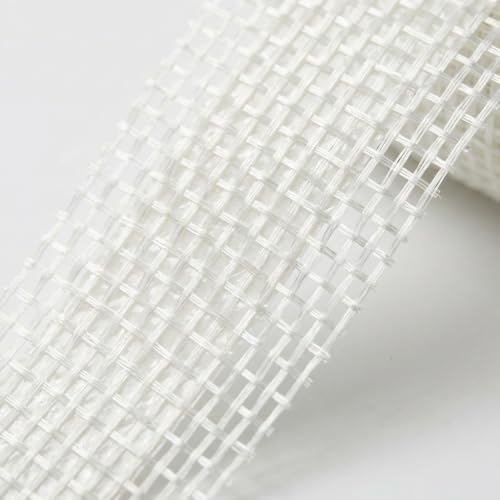 Image of Self Adhesive | 60 GSM (2 INCH X 50 MTR) Fiber Mesh Drywall Tape | Glass Fiber Mesh Tape for Wall Crack Repair, Drywall Joints, Plastering & Waterproofing Adhesive