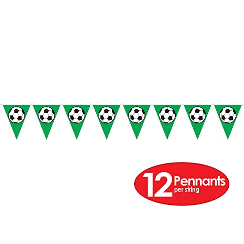 Banderín de fútbol con diseño de balones Beistle 50543 para colgar en pared 4