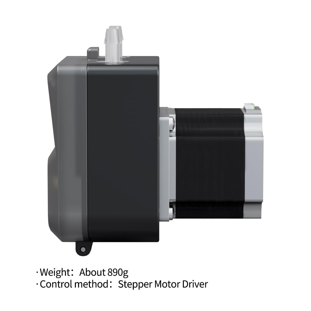 Kamoer KDS3000-ST Bomba peristáltica de alta velocidad de 24 V, bomba dosificadora duradera y de alta precisión con motor paso a paso y velocidad ajustable de 0 a 1800 ml/min para laboratorios y