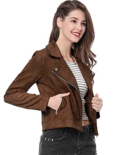Allegra K Biker Moto Jacket