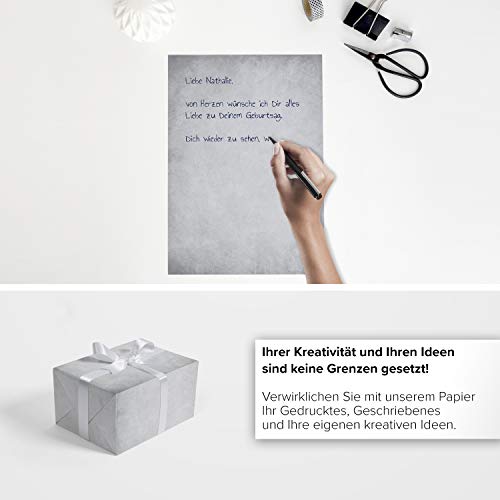 Set di 50 fogli: carta da lettere stile vintage