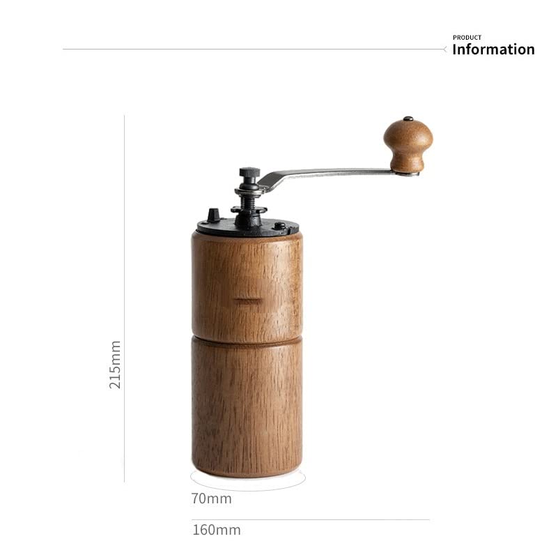 XinQt Manuelle Kaffeemühle mit verstellbarer Einstellung Konische Gratmühle Burr Kaffeemühle for französische Hand… – Bild 6