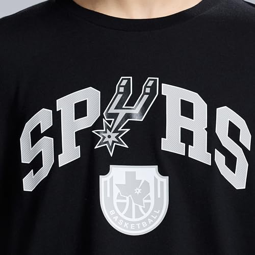 Game 7 x NBA Officially Licensed Men's Graphic Long Sleeve Lightweight Crew Neck Cotton T-Shirt, San Antonio Spurs, M, Black by GAME 7 - Used condition - Image 4