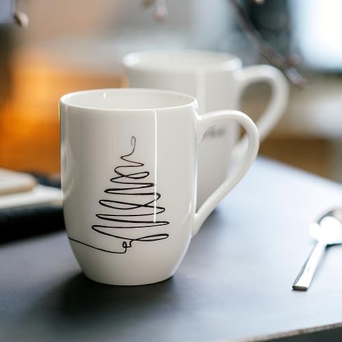 Villeroy & Boch - Statement Xmas Set Tree, Gift Set 2 pcs, Porcelain Cup White, Capacity 280 ml, 8 cm x 23 cm - Image 3