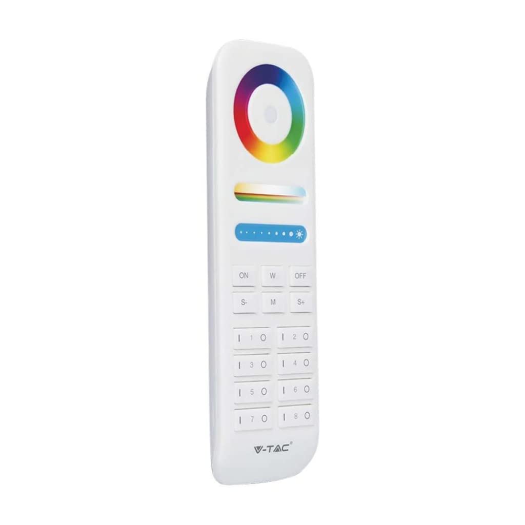 Mando a distancia V-TAC VT-2438 de 8 zonas para iluminacion LED residencial