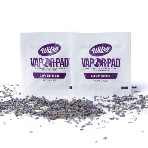 Wilro Calming Lavender Vapor Pad for Humidifiers, Vaporizers and Waterless Plug in Units, Made in The USA, 6 Pack