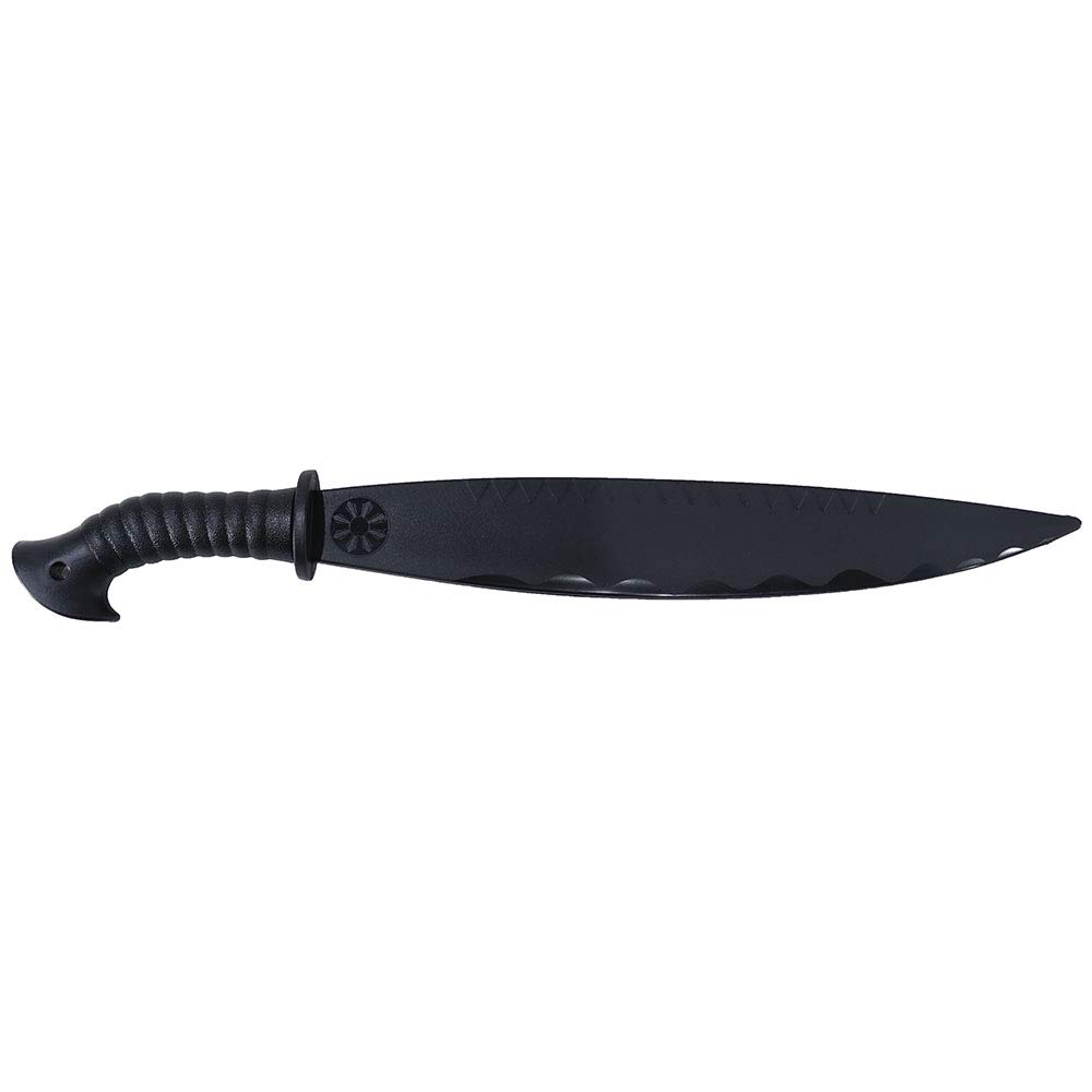 Martial Arts Theatrical Stage Cosplay props Movies Films Stunt Equipment - Black Polypropylene Filipino Barong Sword - 23.5"