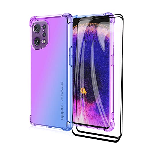 GOKEN Cover per Oppo Find X5 PRO + 2 Vetro