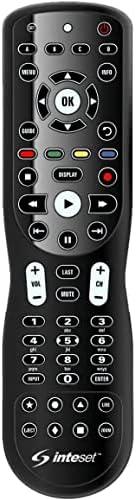 Inteset 4-in-1 Universal Backlit IR Learning Remote for use with Apple TV, Xbox, Roku, Kodi, Nvidia Shield, Most Streamers & Other A/V Devices