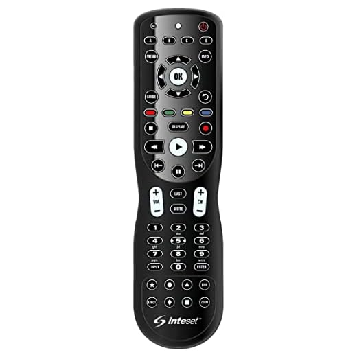 Inteset 4-in-1 Universal Backlit IR Learning Remote for use with Apple TV, Xbox One, Roku, Media Center/Kodi, Nvidia Shield, most Streamers and other A/V Devices