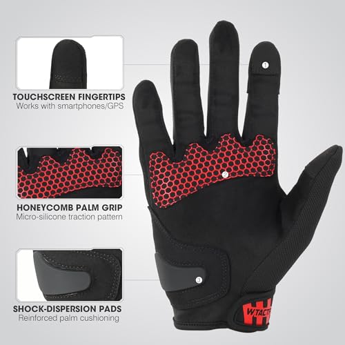 Image of WTACTFUL Lightweight Motorcycle Gloves for Men Women Touchscreen Summer