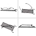 TruVision Readers 3 Pk - Gunmetal Metal Frames and Clear Acrylic Lenses 2.00