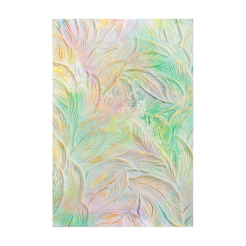 BAOFALI Classeur de gaufrage 3D pour la fabrication de cartes, belles plumes en plastique transparent qui s'estompe pour scrapbooking, papier cartonné, album...