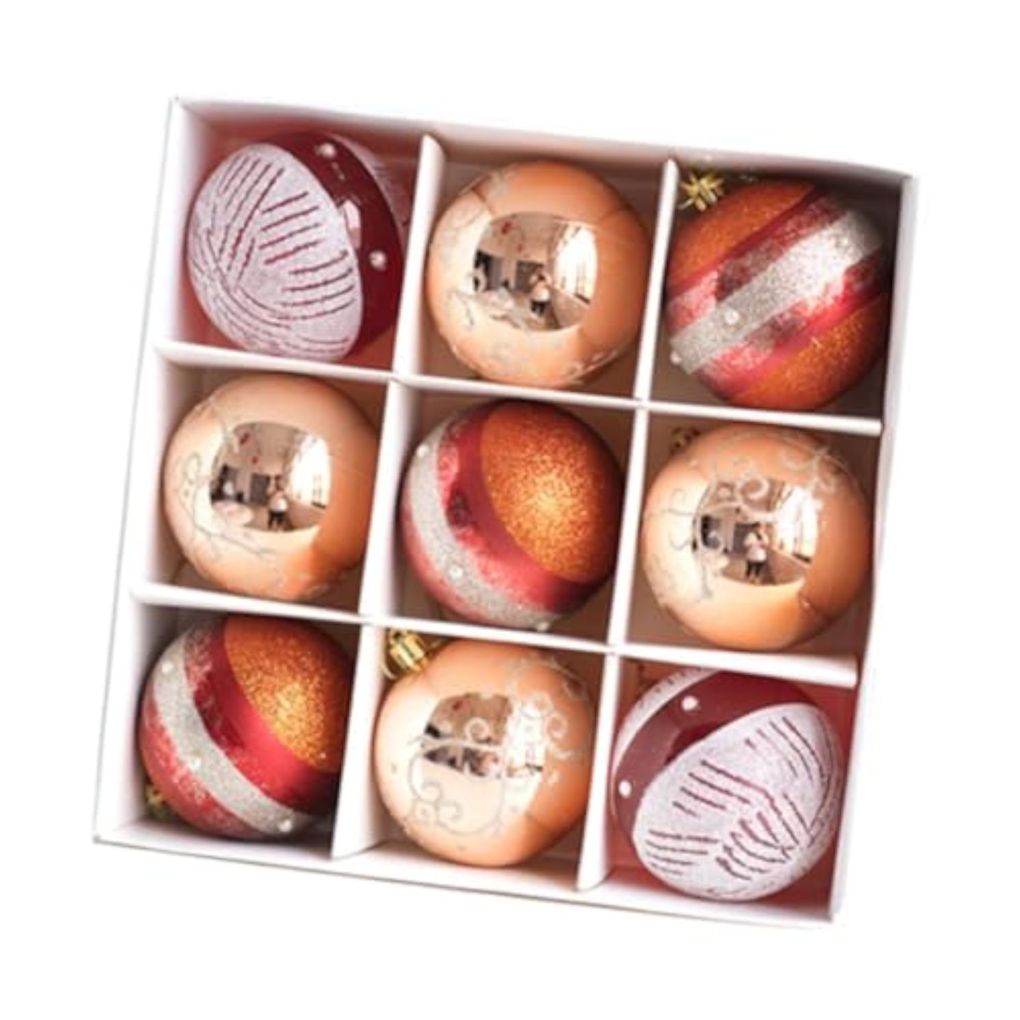 9Pcs Christmas Ball Ornaments Decor Craft for Wedding