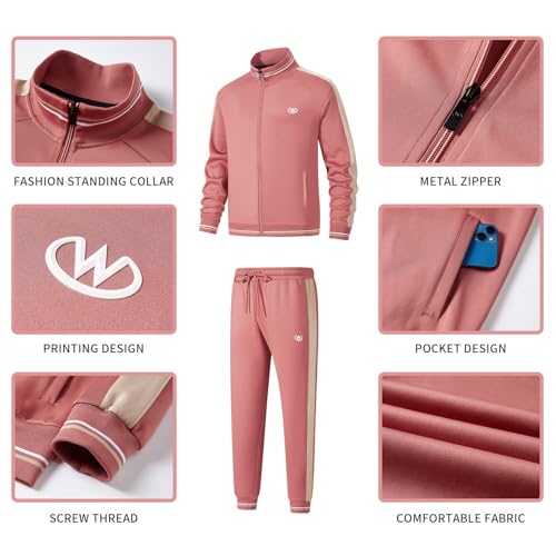 Men's Casual Tracksuits Long Sleeve Jogging Suits Sweatsuit Sets Track Jackets and Pants 2 Piece Outfit3