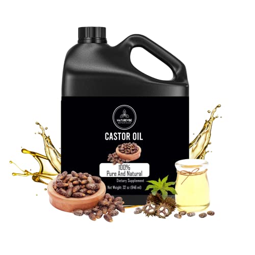 Naturevibe Botanicals Castor Oil, 32 Ounces | 100% Pure And Natural Castor Oil #TOP1
