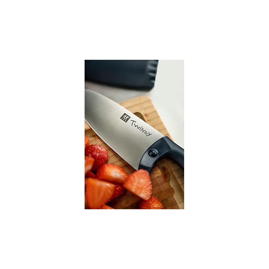 ZWILLING-Twinny-Stainless-Steel-Childrens-Chefs-Knife-10cm-Rounded-Blade-Child-Friendly-Design-Plastic-Handle-Blue ZWILLING Twinny Stainless Steel Children's Chef's Knife, 10cm, Rounded Blade, Child-Friendly Design, Plastic Handle, Blue