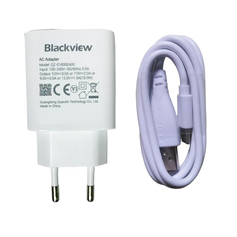 Adaptatrice Secteur d’Alimentation de Chargeur Rapide d’Origine pour Blackview BV9000, BV6800 Pro Smartphone