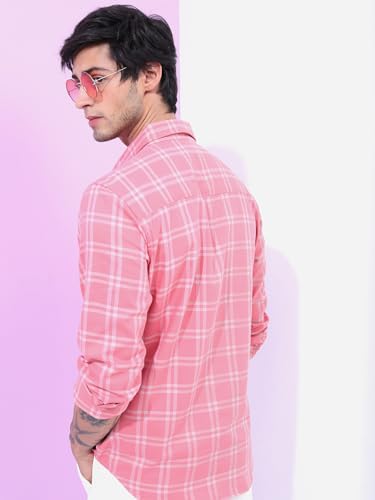Image of Highlander Cotton Blend Men Shirt, Regular Fit