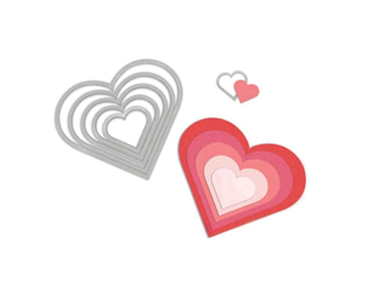 ハートちゃん Amazon.co.jp: Sizzix 枠 ハート(2.2×2.2cm ~13.6×11.4cm 6