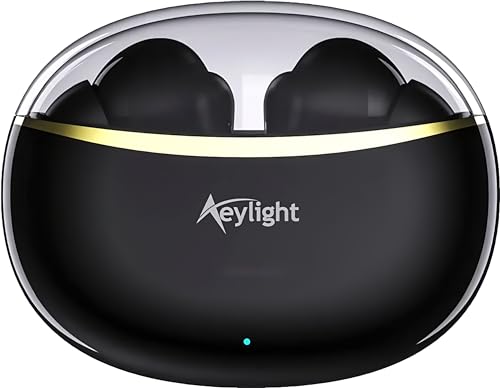 Image of AeYlight TWS in Ear Earbuds with Mic,Upto 25dB ANC 12.4mm Dynamic Titanium Drivers, Playback:Upto 60hr case, 4-Mic Design, IP55 Rating, Fast Charging Standby TIME-400HRS(Z Black)