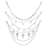 3 Pcs Trousers Chain Pants Chain Belt Wallet Halloween Chain Layered Pocket Chain Fashion Hip Hop Punk Jeans Chain Key Chain Y2K Goth Accessories Rock Pocket Chains for Women Men