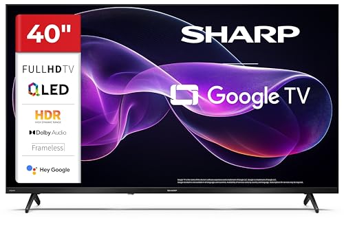 Sharp 40HF3365E - GOOGLE TV, 40" FHD, FRAMELESS, 60Hz, QLED,
