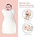 Baby Sleep Sack Swaddles for Newborn 0-3 Months, Arms Up Swaddle Blanket 2 Packs Cotton, Hands Up 3-Way Transitions to Arms-Free Wearable Sleeping Sack Bag for Boys Girls Snug Fit Calms Startle Reflex