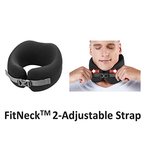 Almohada de espuma viscoelástica talla grande negra miniatura 5