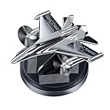 [qiukala]【戦闘機デザイン】 【車用香水戦闘機形】 【ソーラー車載芳香剤】 【回転式ソーラー車載芳香剤】 ソーラー駆動回転 香り放出 リ アルミ合金製 車内用 イバー向け