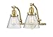 Innovations Lighting 515-2W-SG-G64-LED Small Cone 2 Light Bath Vanity Light