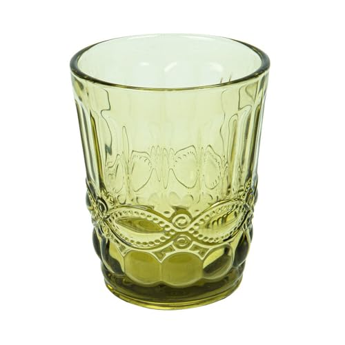 Garcia de Pou 6 Unidades - Vasos 'Vintage' 250 Ml Ø8X10 Cm Verde Cristal
