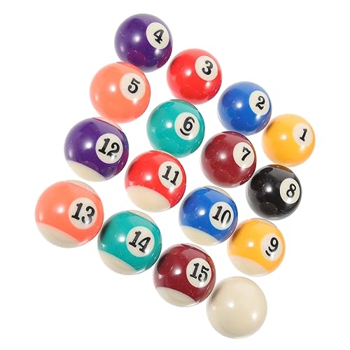 Mini boules de billard Milisten en résine haute densité pour table de jeu