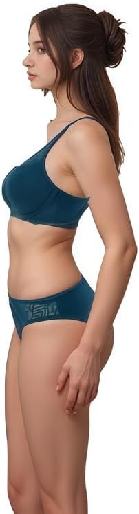 Women's Everyday Comfortable Bra & Panty Set Seamless, Breathable, and Lightweight Lingerie for Daily Wear Full Coverage Bra for Women