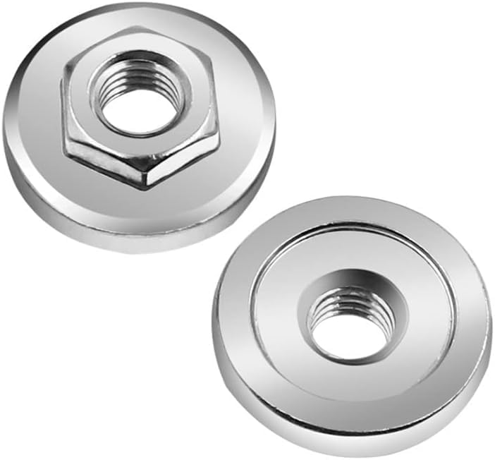 Miniatura 2 de Tuerca de brida hexagonal de bloqueo, piezas de repuesto para amoladora angular de 3.937 in, tuerca de brida M10 para amoladora angular de 100 tipos